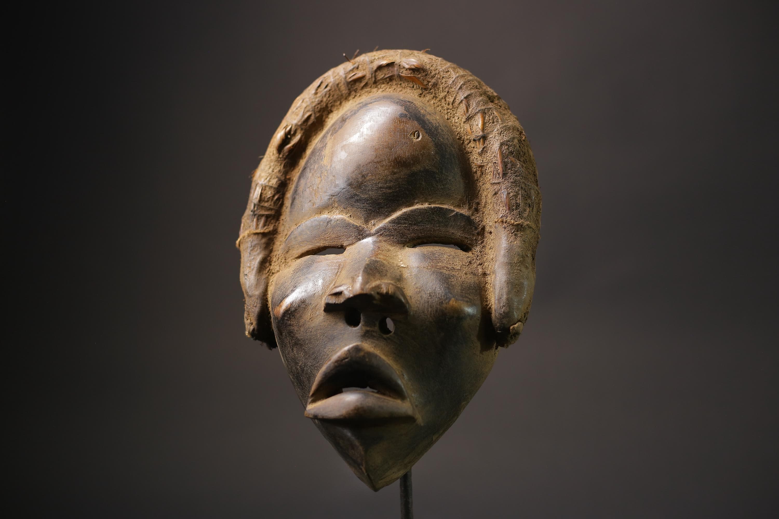 African wood mask Hand Carved Dan Face wooden Home Décor mask for wall-G2642