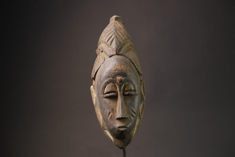 African Mask Home Décor Zaouli Guro Côte d'Ivoire Wall Hanging Primitive Masks for wall-7817