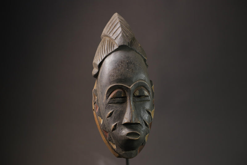 African Mask Tribal Face Mask Wood Hand Carved Wall Hanging Guro Zaouli Masks for wall-7266