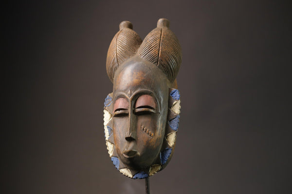 African masks antiques tribal Face vintage Wood Guro mask Baule Masks for wall -5885