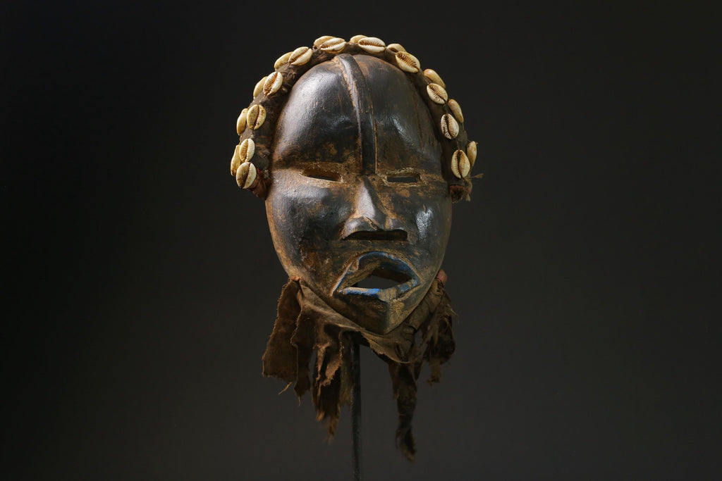 African mask wood carving mask tribal mask vintage Tribal Dan masks for wall-G2376