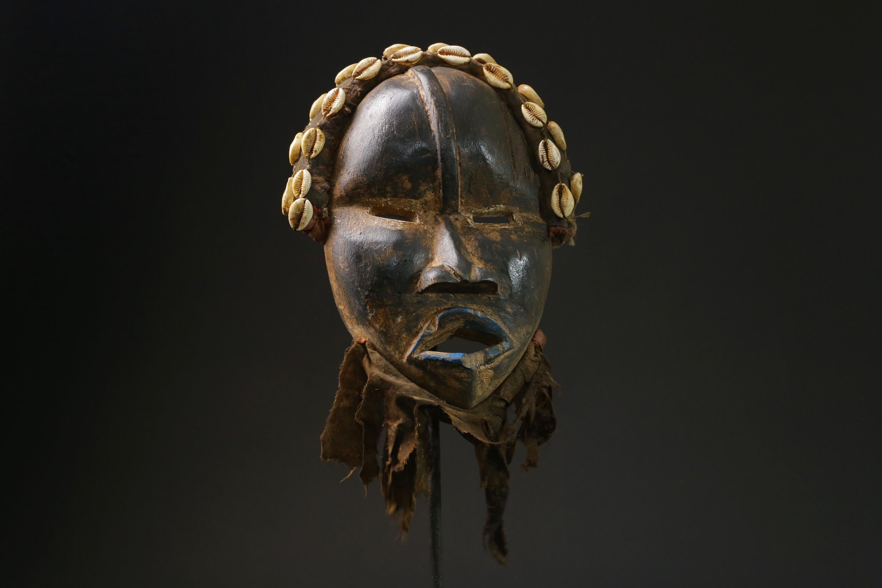 African mask wood carving mask tribal mask vintage Tribal Dan masks for wall-G2376