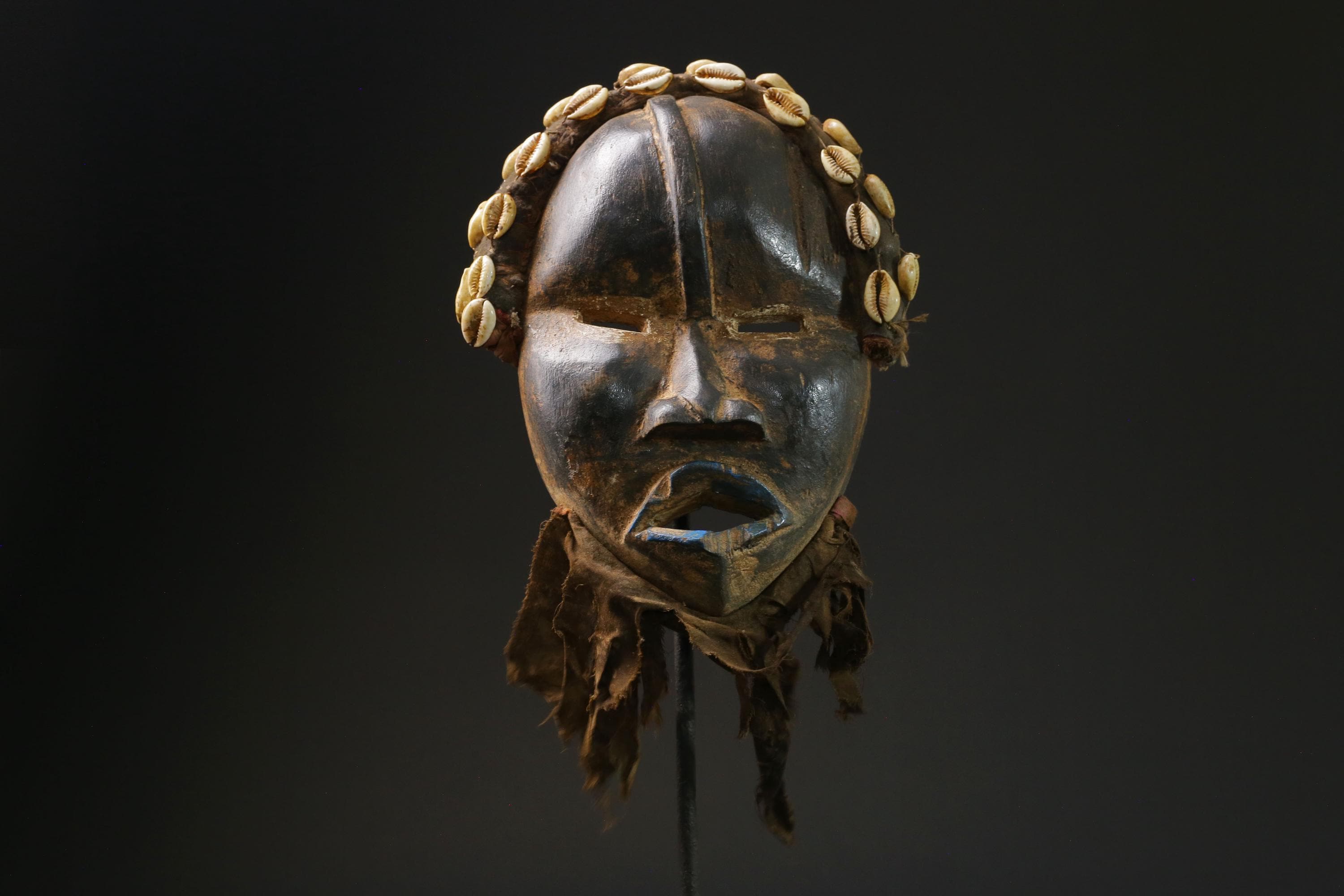 African mask wood carving mask tribal mask vintage Tribal Dan masks for wall-G2376