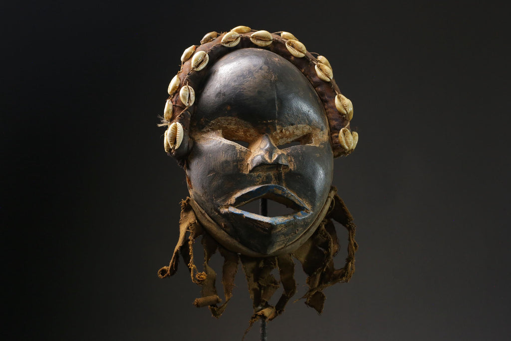 African mask wood carving mask tribal mask vintage Tribal Dan masks for wall-G2379