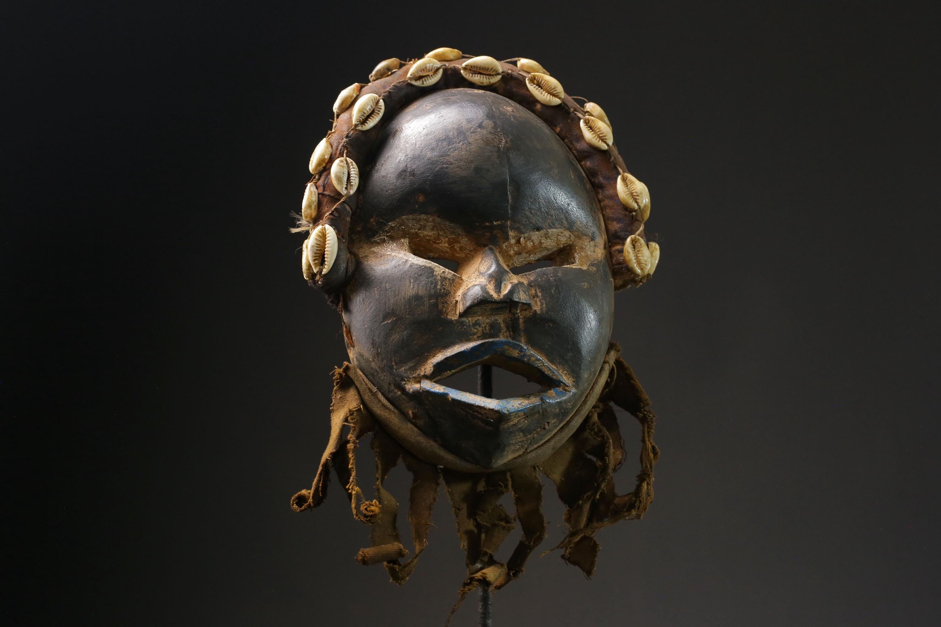 African mask wood carving mask tribal mask vintage Tribal Dan masks for wall-G2379