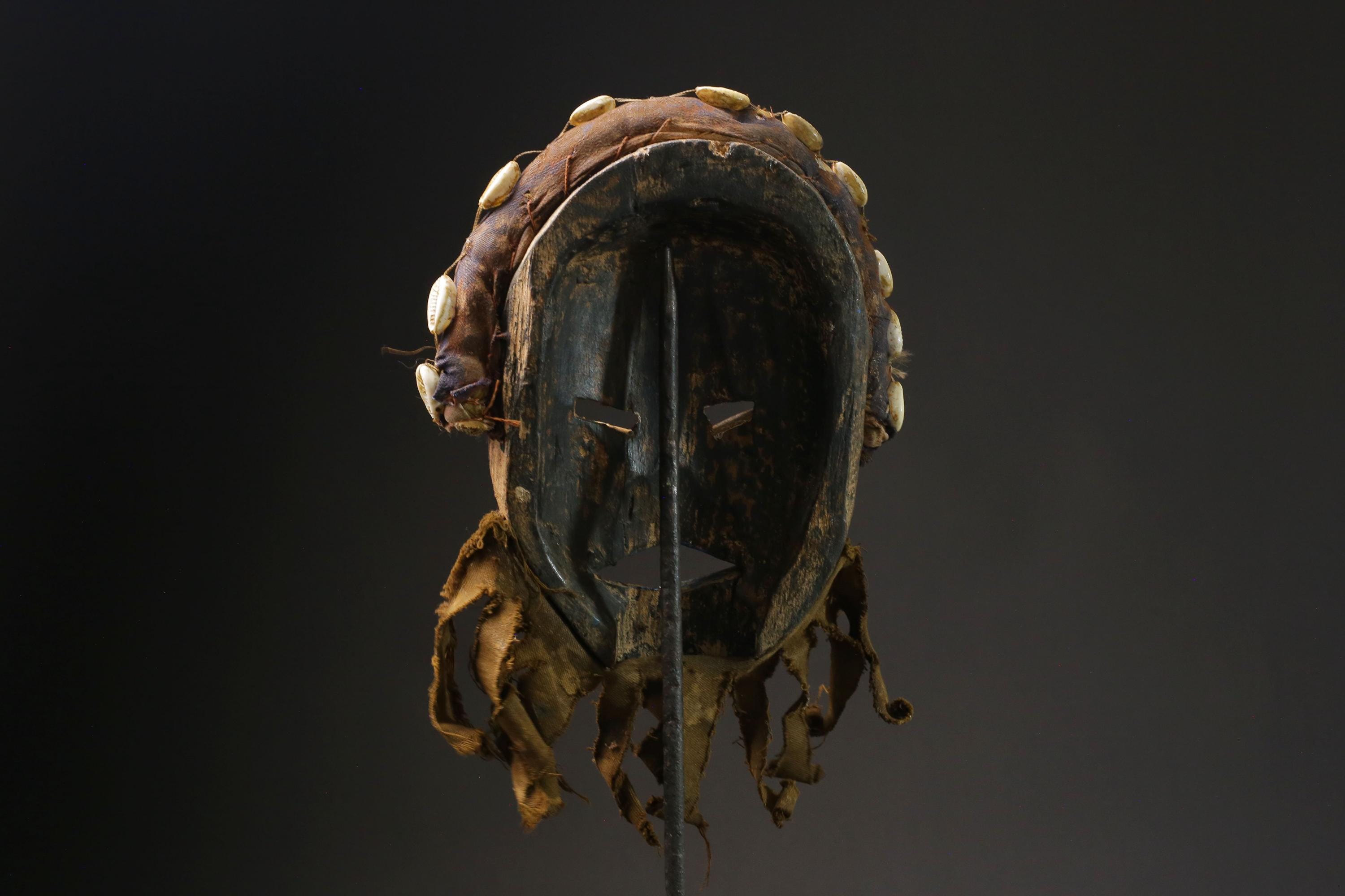 African mask wood carving mask tribal mask vintage Tribal Dan masks for wall-G2379