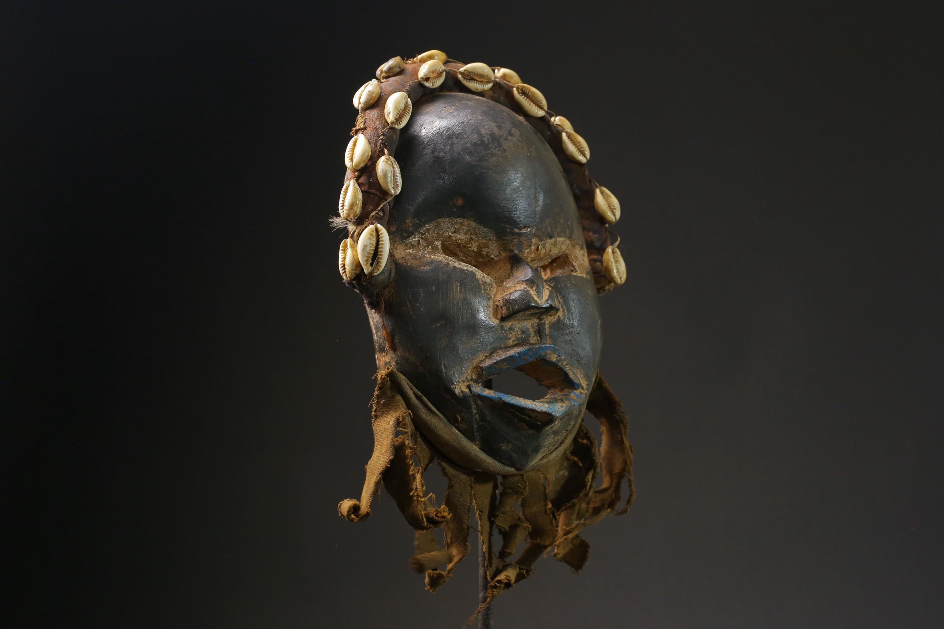African mask wood carving mask tribal mask vintage Tribal Dan masks for wall-G2379
