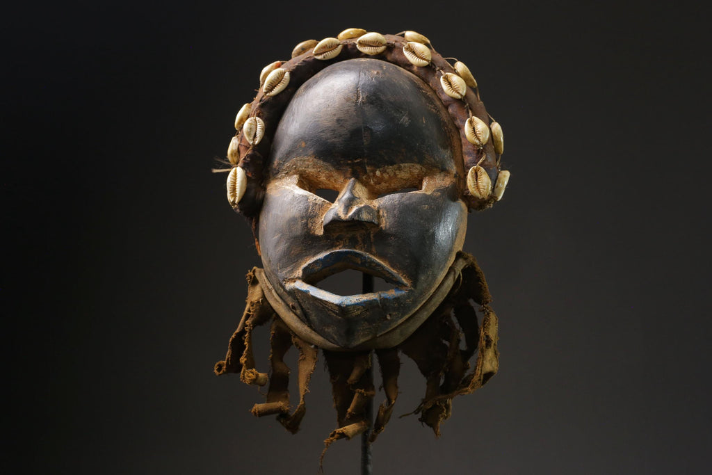 African mask wood carving mask tribal mask vintage Tribal Dan masks for wall-G2379