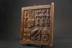 African Dogon Door Carved Wood Granary Door Tribe Mali Granary Door-G2645