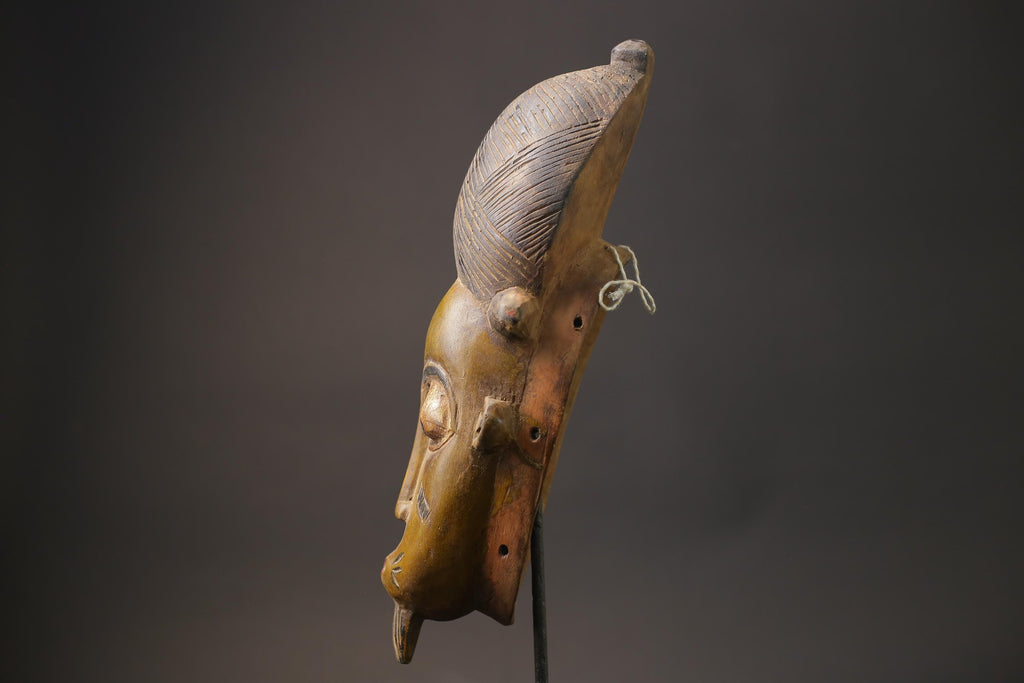 African mask Decorative Carved Mask Wood Wall Hanging Gu Mask Masks for wall-G2653