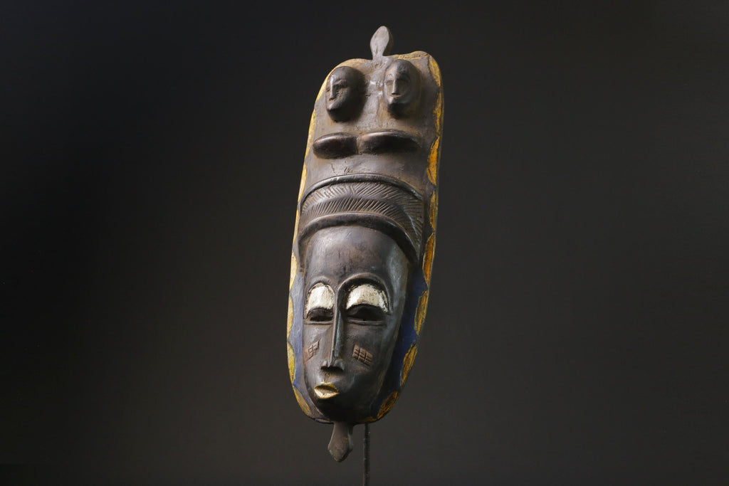 African Tribal Face Mask Wood  Antique african mask Wood Guro masks for wall-9808