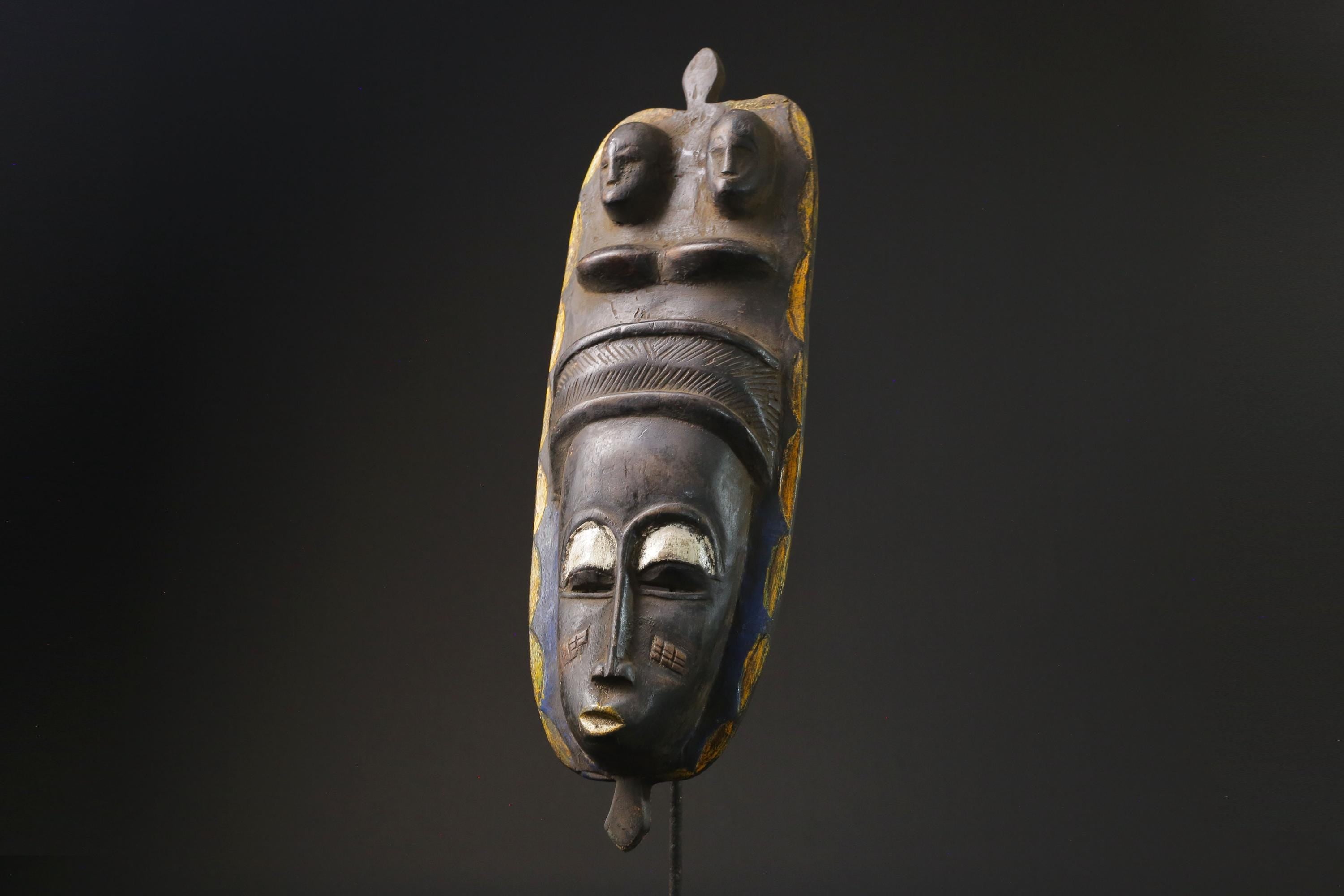 African Tribal Face Mask Wood  Antique african mask Wood Guro masks for wall-9808