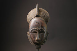 African mask antiques tribal Face vintage Baule Antique antique wall Mask-G2654