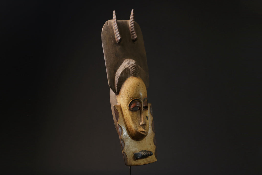 African Tribal Wood masks Tribal African Art Face Mask African Guro Baule masks for wall-9801
