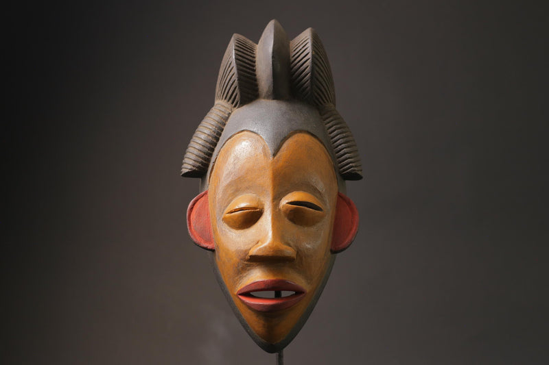 African wood mask antiques Home Décor Puno Wall Hanging Primitive Art GURO-G1039