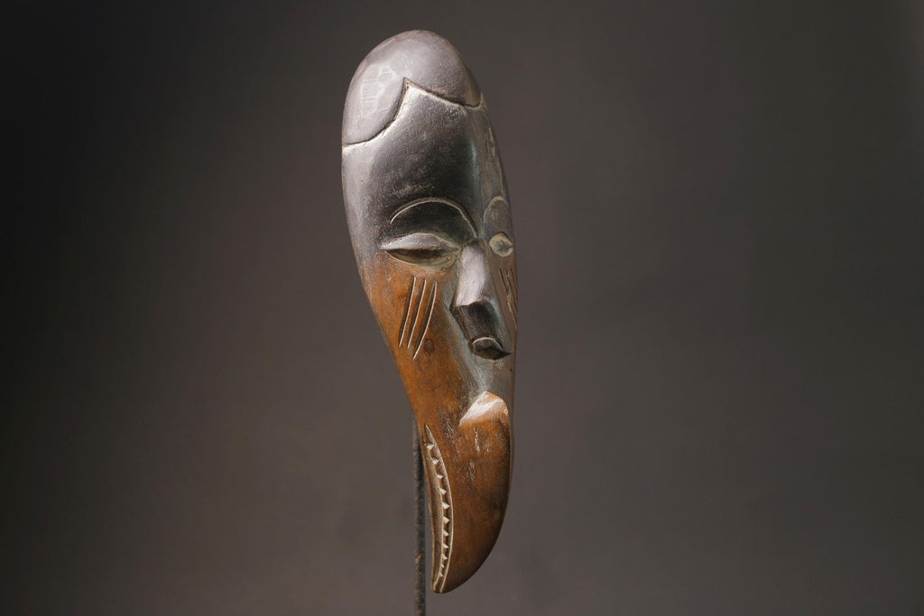African Tribal Wood masks Home Décor Hand Carved Bwami Society Lega Masks for wall-G1036