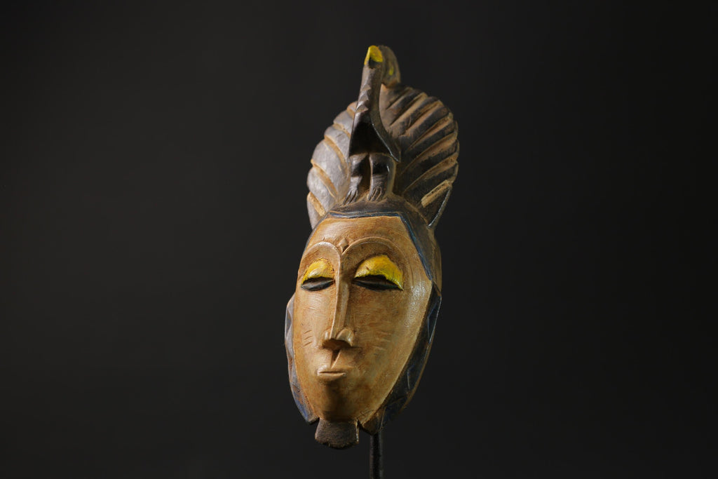 African Mask Wall Art Handmade Home Décor Guru Guro Mask Cote D'ivoire masks for wall -G2402