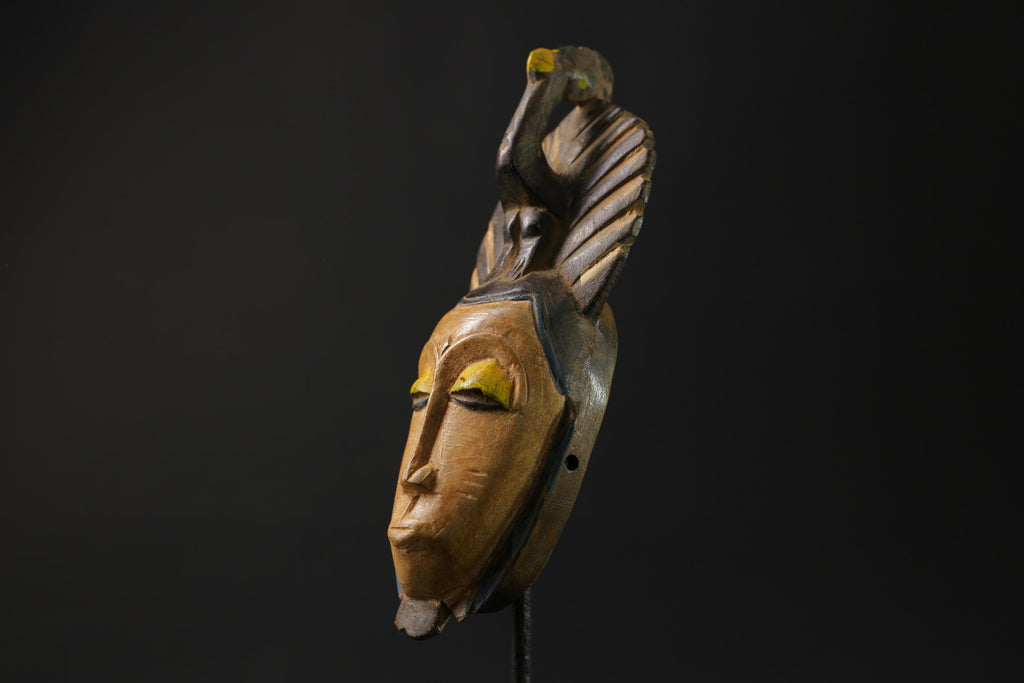 African Mask Wall Art Handmade Home Décor Guru Guro Mask Cote D'ivoire masks for wall -G2402