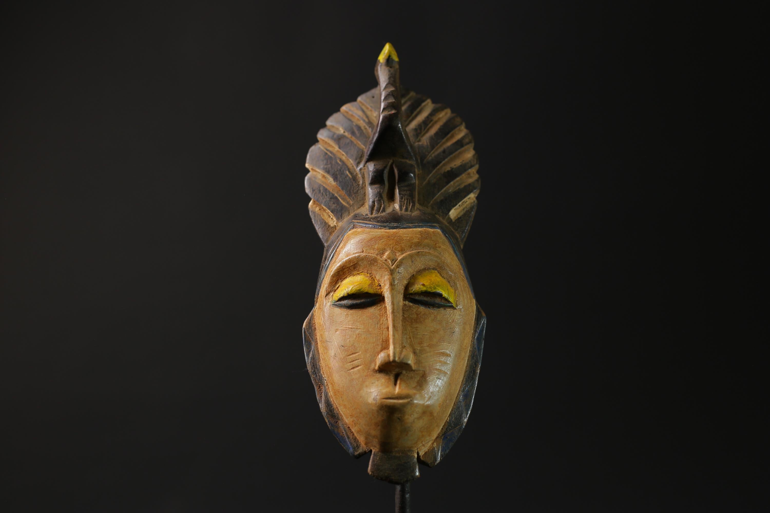 African Mask Wall Art Handmade Home Décor Guru Guro Mask Cote D'ivoire masks for wall -G2402