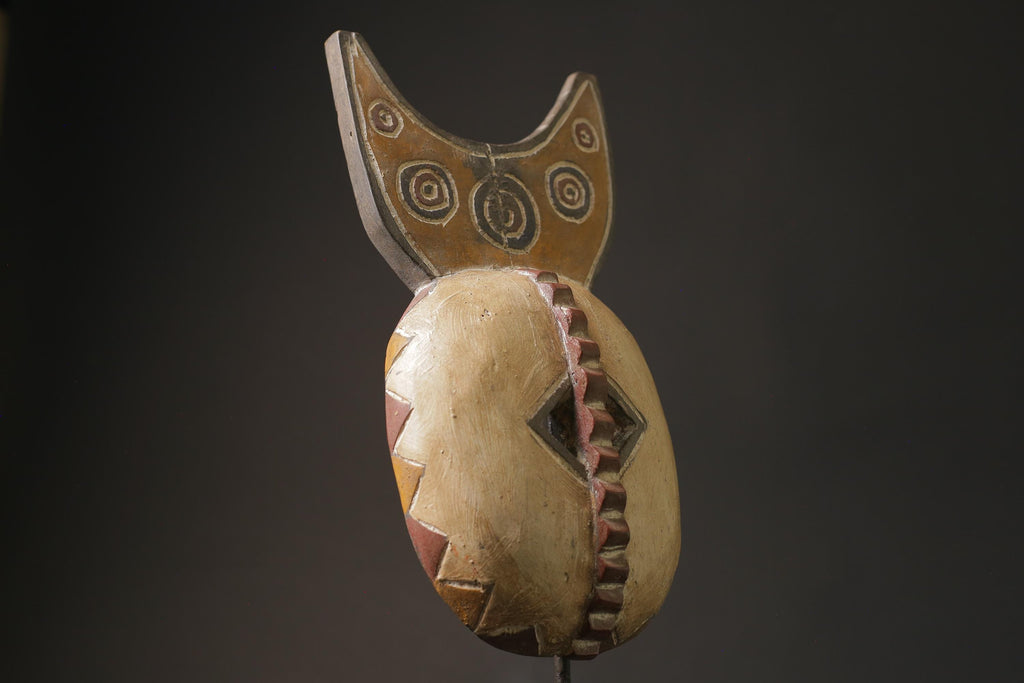 African Mask Hand Carved Wooden Wall Décor Tribe Masks Bedu Masks for wall-5930