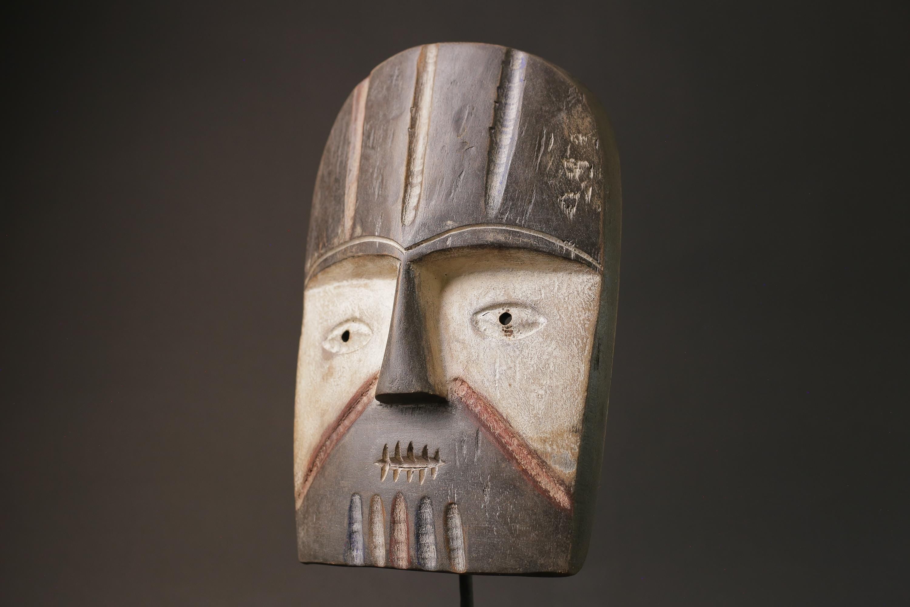 African Masks Lega Carved Vintage Wall Hanging Primitive Masks for wall-G1026