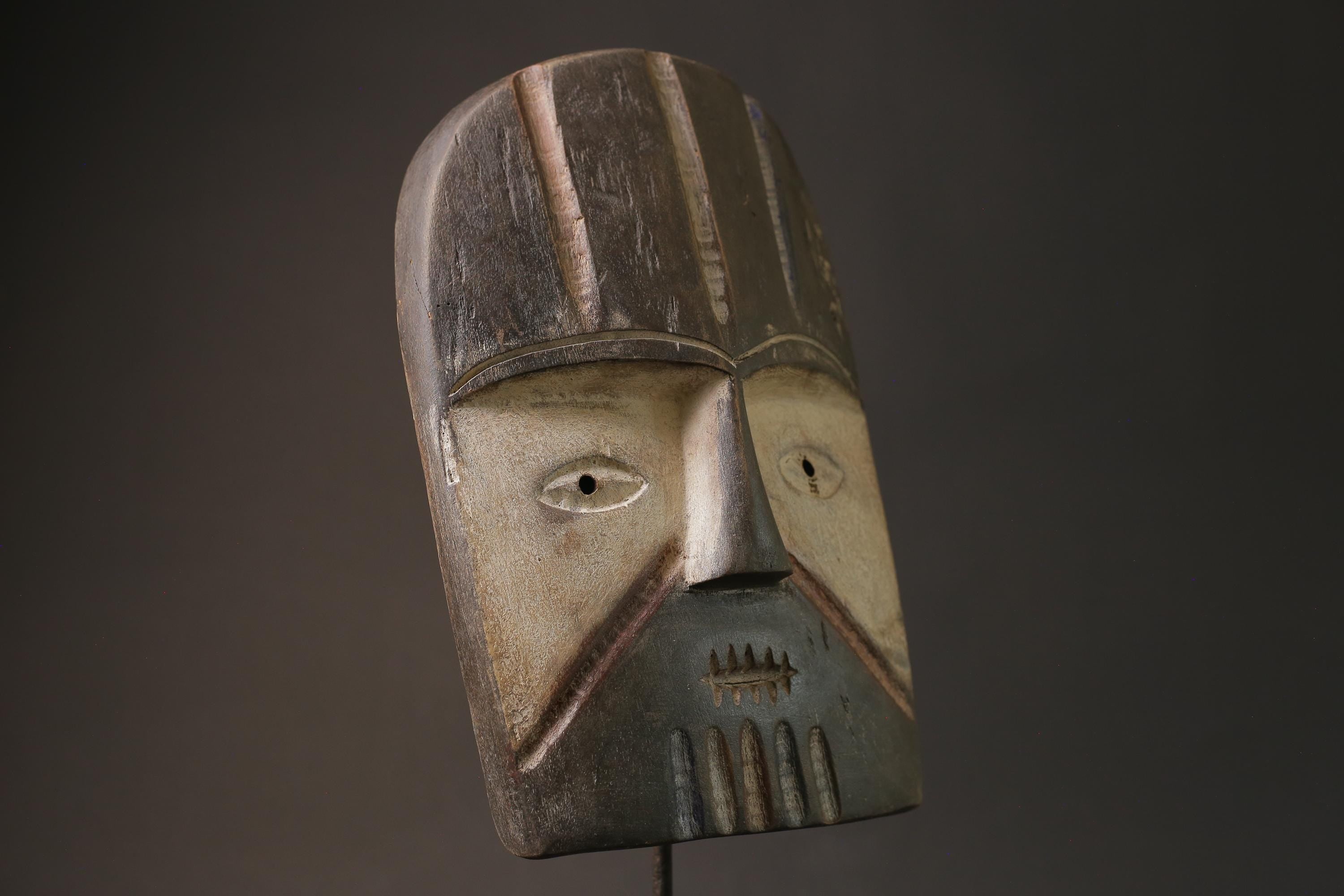 African Masks Lega Carved Vintage Wall Hanging Primitive Masks for wall-G1026