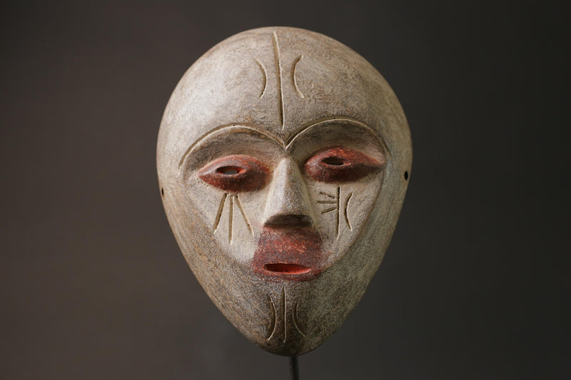 African wood mask antiques Wood Hand Carved Wall Hanging Lega Masks for wall-G1029