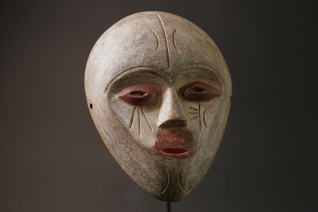 African wood mask antiques Wood Hand Carved Wall Hanging Lega Masks for wall-G1029