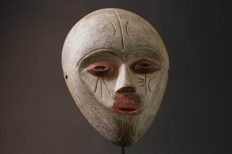 African wood mask antiques Wood Hand Carved Wall Hanging Lega Masks for wall-G1029