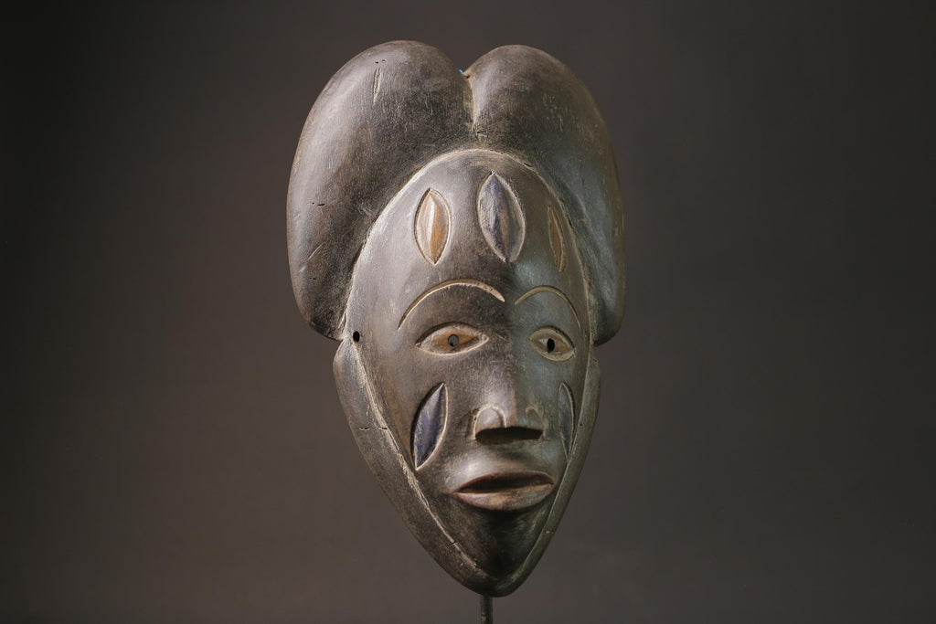 African masks antiques tribal Face vintage Lega Clean Masks for wall-G1030