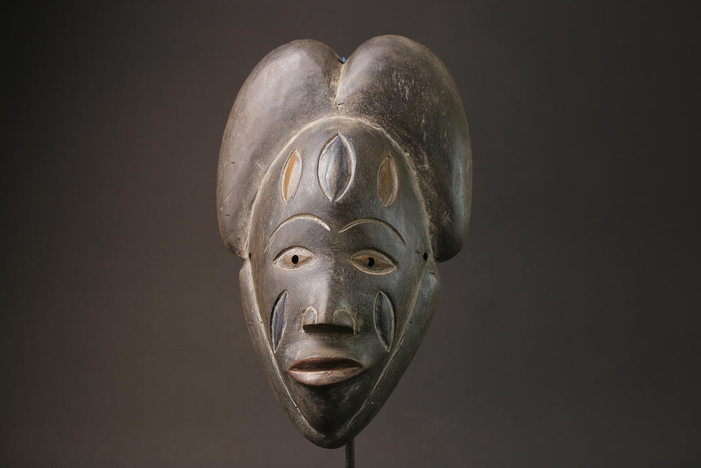 African masks antiques tribal Face vintage Lega Clean Masks for wall-G1030