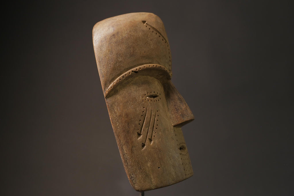African Tribal Face Mask Wood Hand Carved Wall Hanging tribal Fang Masks for wall-2855