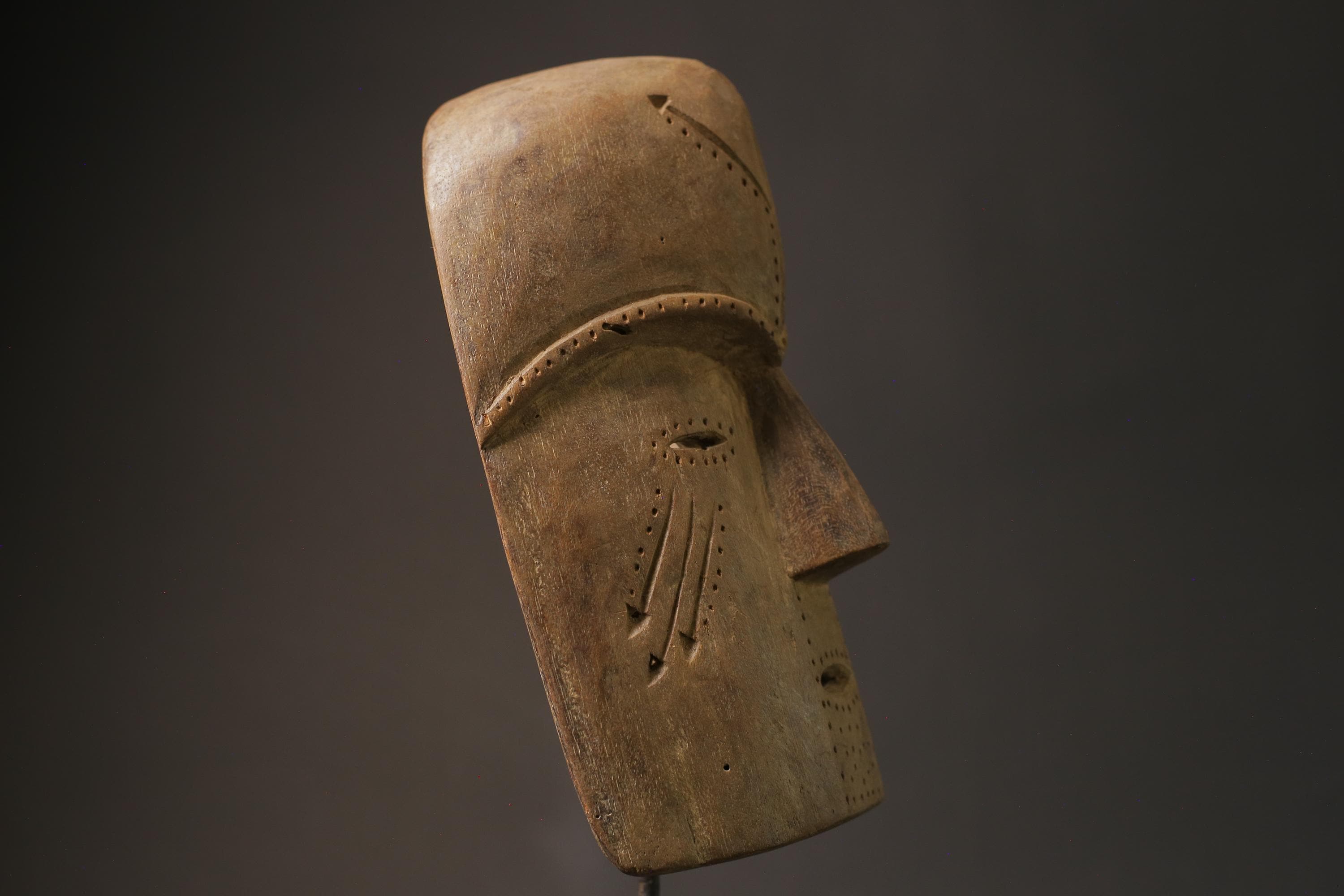 African Tribal Face Mask Wood Hand Carved Wall Hanging tribal Fang Masks for wall-2855