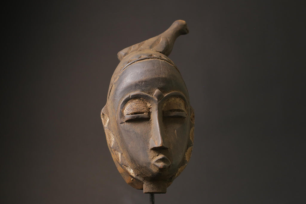 African wood mask antiques Large African Mask Tribal Mask Masks for wall-7236