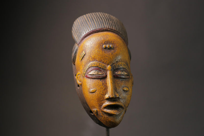 African Tribal Face Mask Wood Hand Carved Wall Hanging tribal Guro mask Masks for wall-G2660