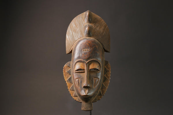 African mask antiques tribal Face vintage Wood Original west Guro Gu Mask Masks for wall-G2663