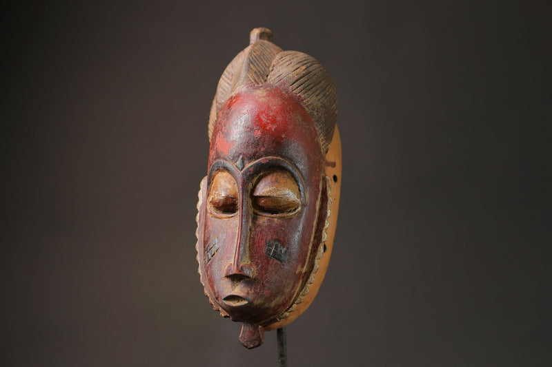 African Tribal Face Mask Wood Hand Carved Wall Hanging tribal Guro mask Masks for wall-G2666