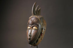 African wood mask Wooden Tribal Art Face Mask Guro Baule Masks for wall-G2670