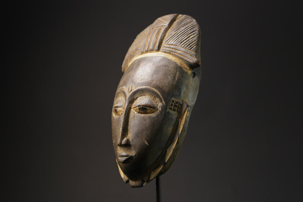 African Face Mask masks Hand Carved Wood Carved Yaure Guro masks for wall-8535