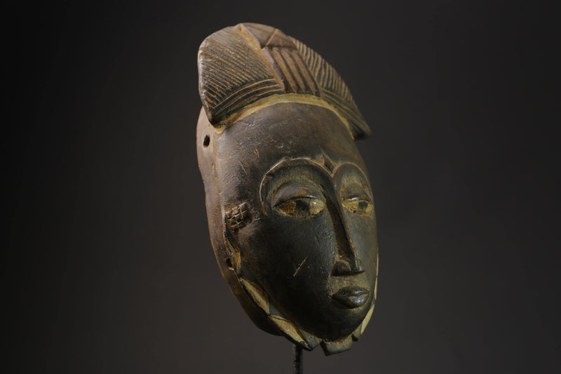 African Face Mask masks Hand Carved Wood Carved Yaure Guro masks for wall-8535