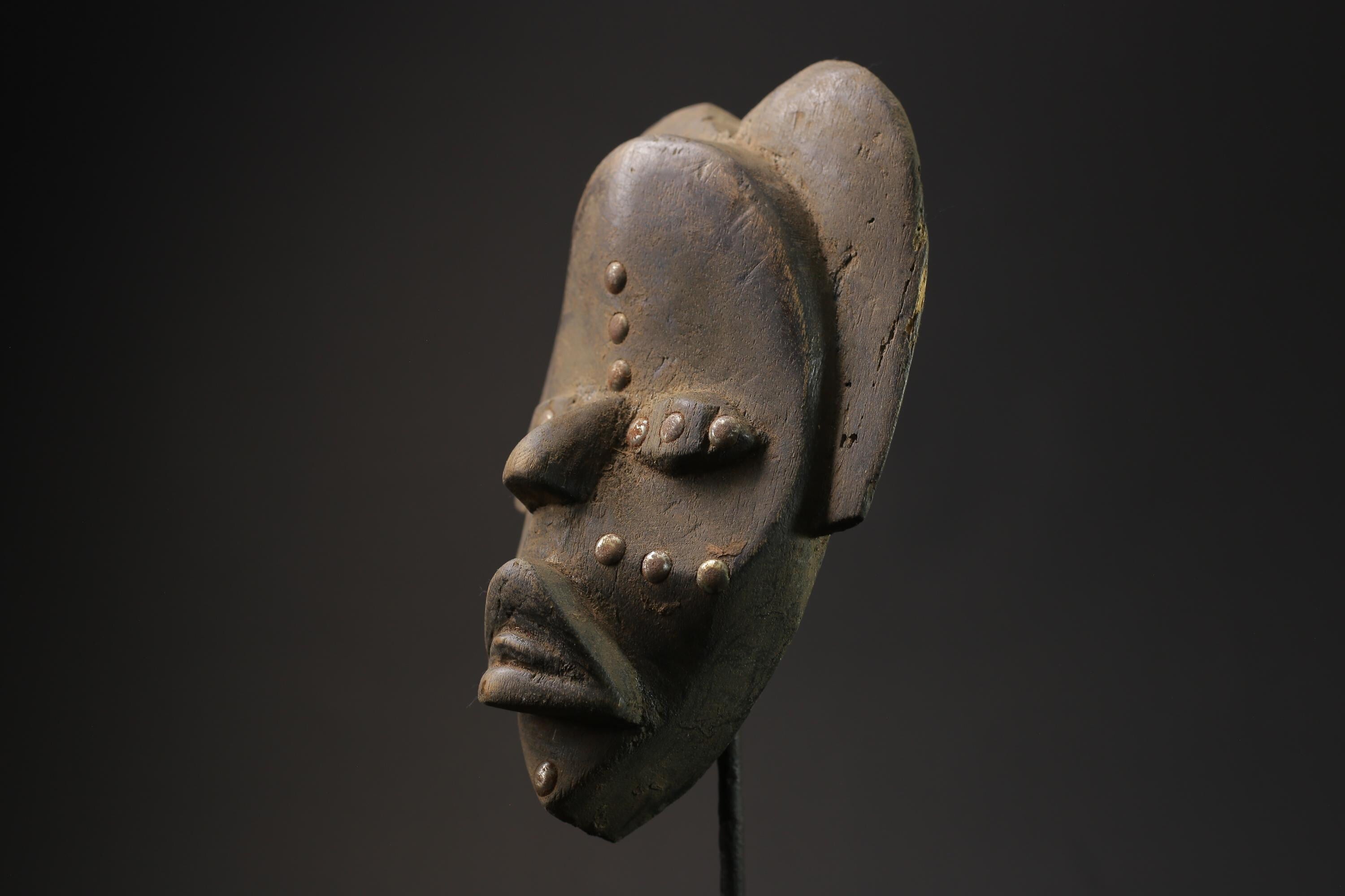 african wood mask antiques Tribal African Art Face Mask African Guro Baule masks for wall-8534