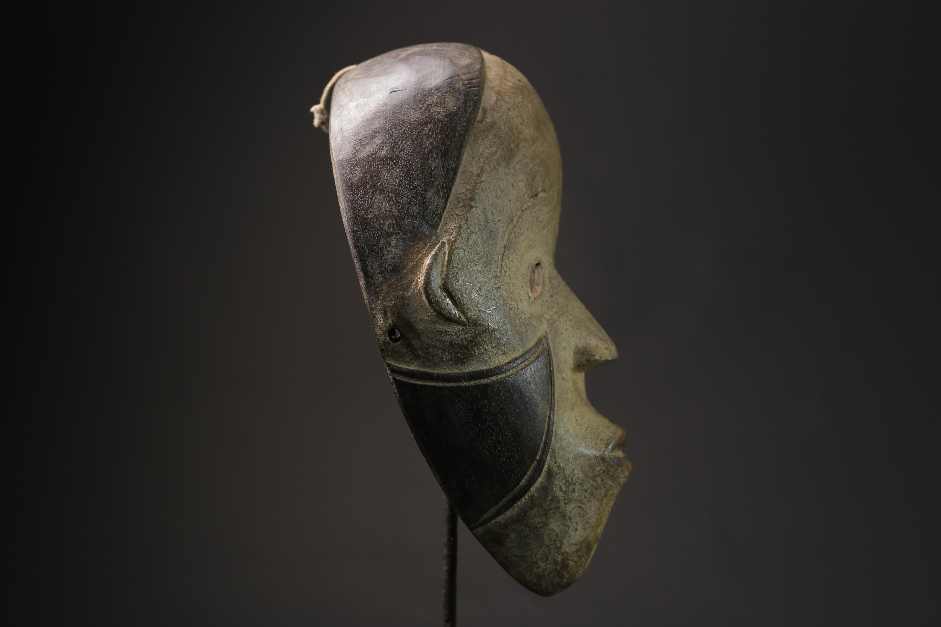 African Tribal Face Mask Wood Hand Carved art Fang of Gabon masks for wall-5609