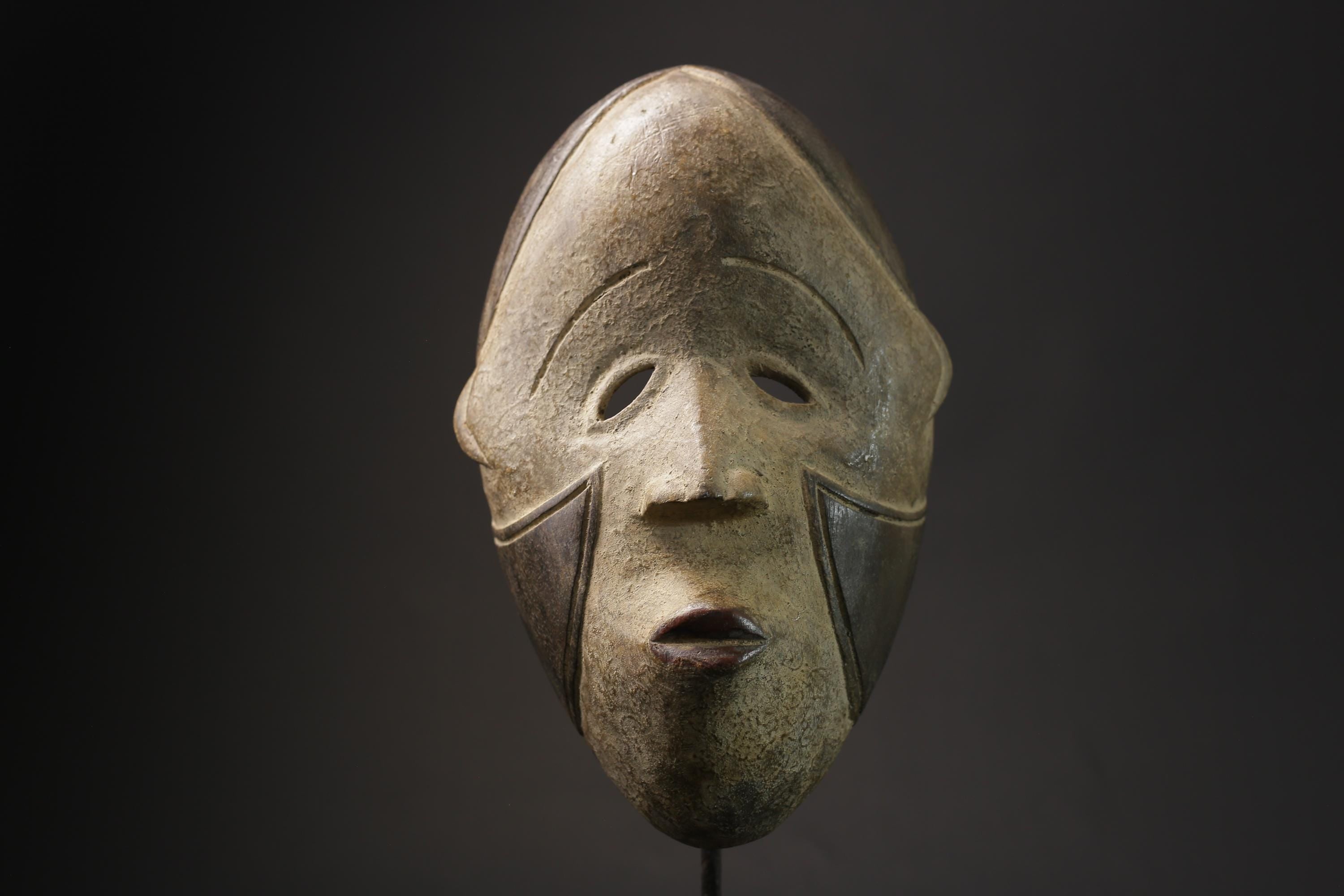 African Tribal Face Mask Wood Hand Carved art Fang of Gabon masks for wall-5609