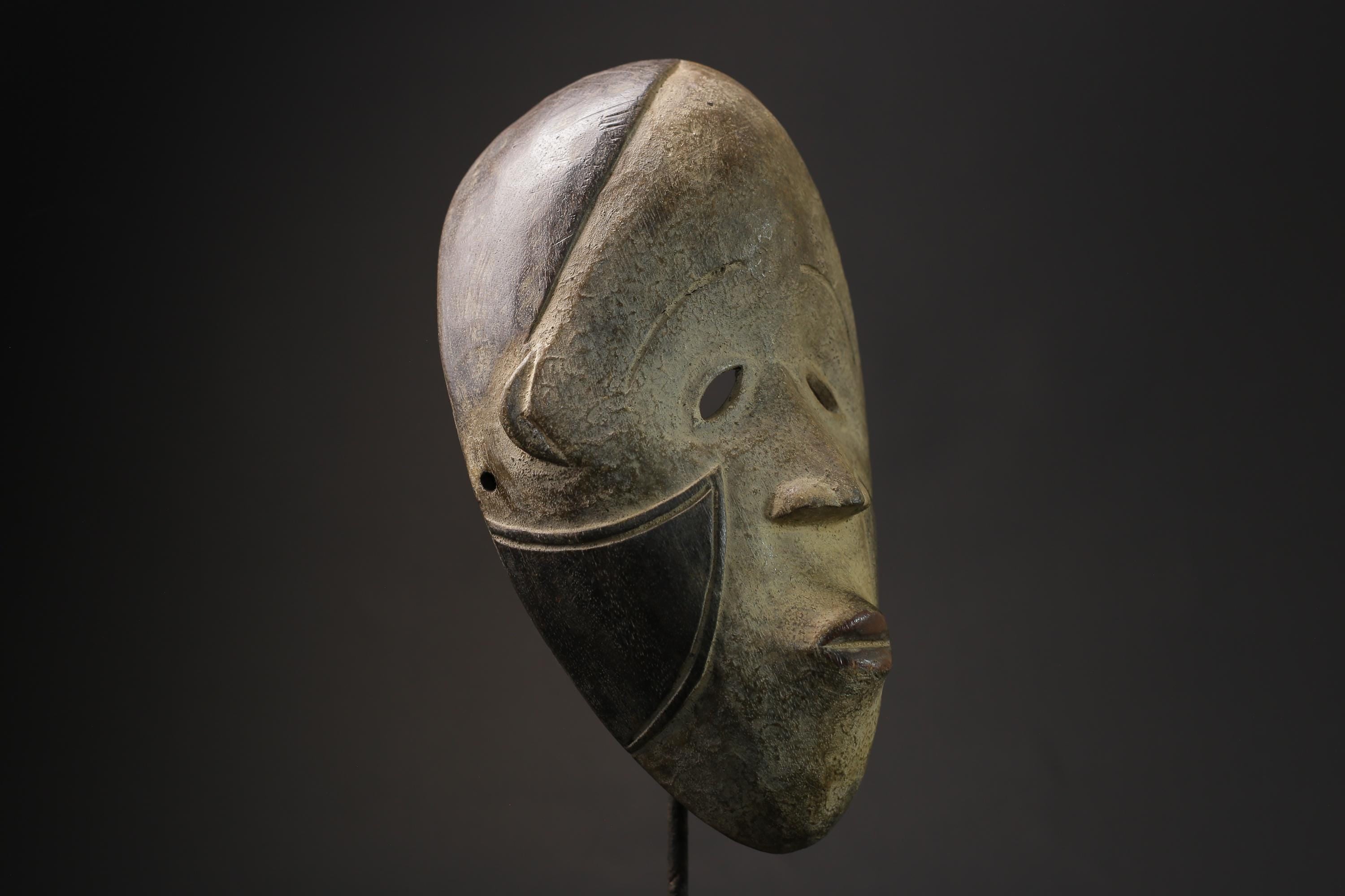 African Tribal Face Mask Wood Hand Carved art Fang of Gabon masks for wall-5609
