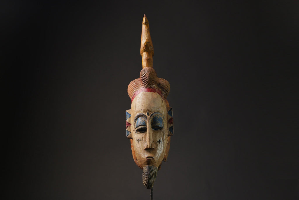 African Tribal Wood masks Guro vintage African mask large African mask masks for wall-G2416