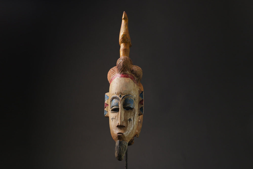 African Tribal Wood masks Guro vintage African mask large African mask masks for wall-G2416