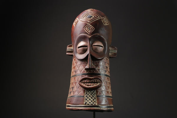 African Mask Tribal Mask Guro Mask vintage African Art Baule Antique masks for wall-G2423