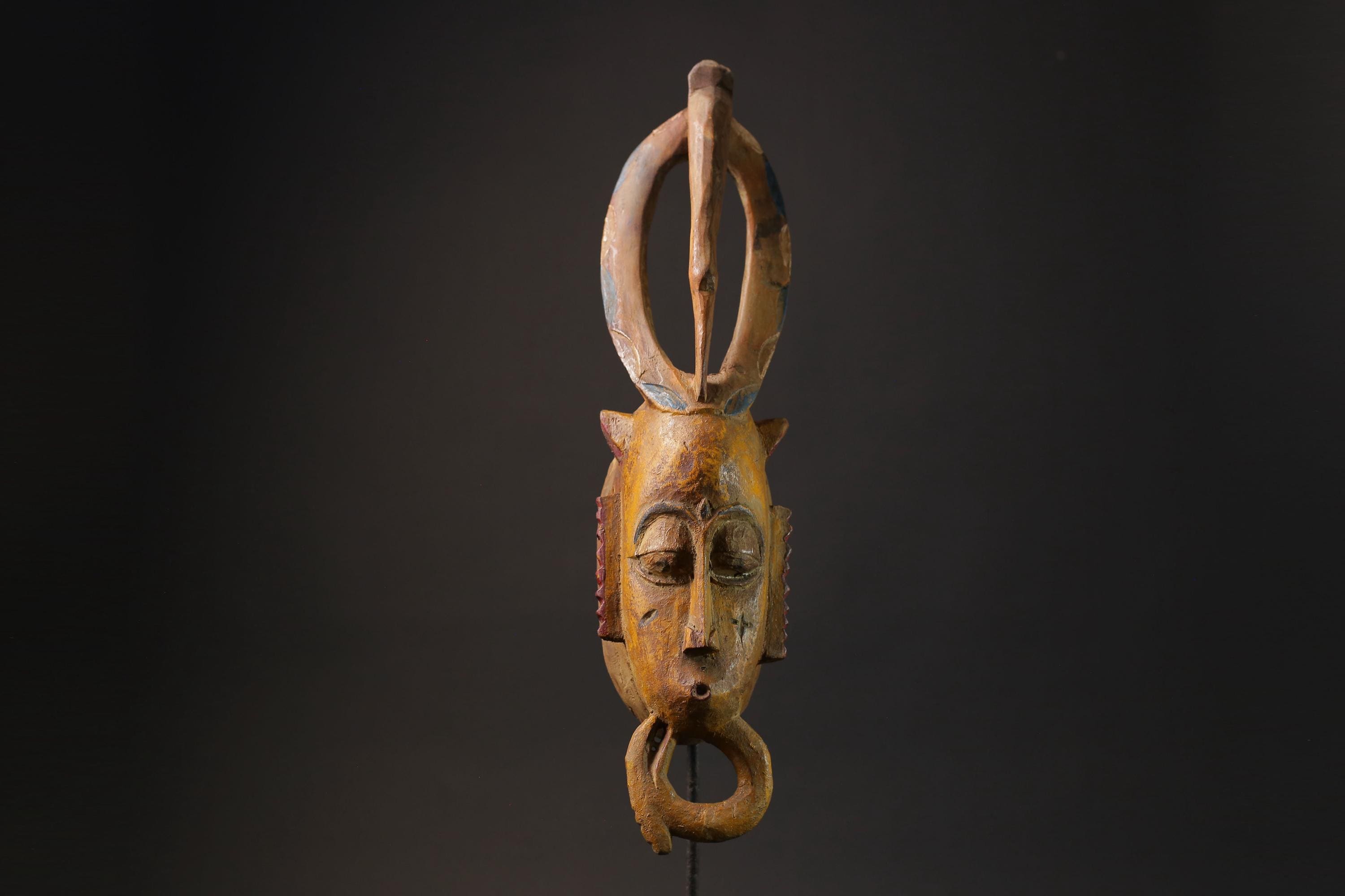 African Tribal Wood masks Guro vintage African mask large African mask masks for wall-G2430