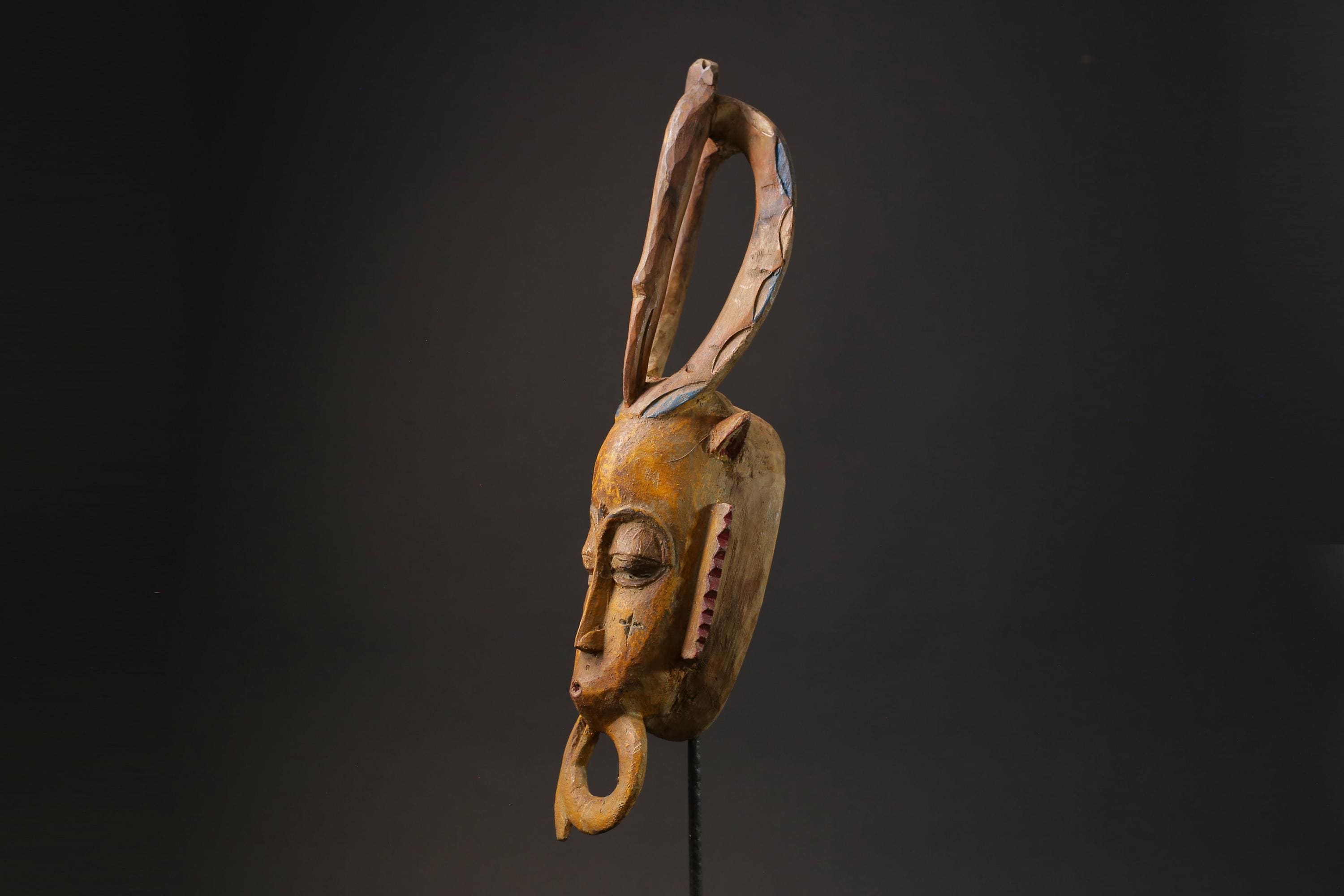 African Tribal Wood masks Guro vintage African mask large African mask masks for wall-G2430
