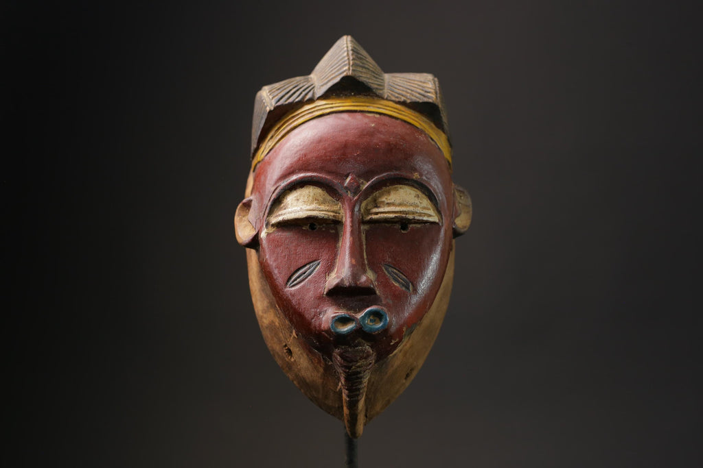 African Antiques Mid-century Wall Hanging Collectibles Wall Art Baule masks for wall-G2434